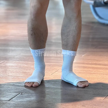 Vital Air Open-Toe Compression Socks Black