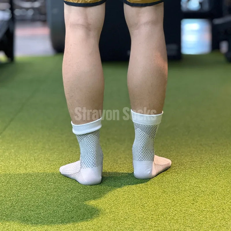 Vital Air Open-Toe Compression Socks Black