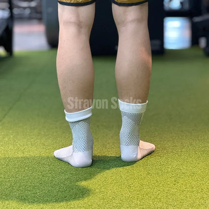 Vital Air Open-Toe Compression Socks Black